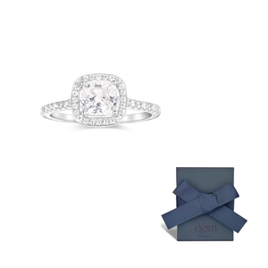 APM Monaco Zircon Light 925 Silver Ring.