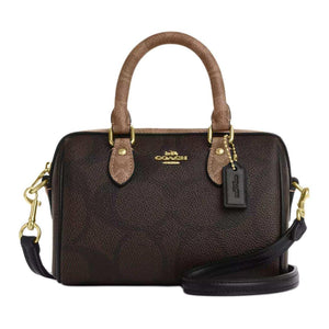 COACH Rowan 18 Crossbody Tote Mini Women's Tan.