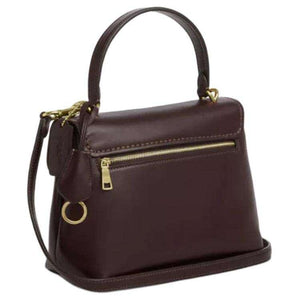 COACH Emory 25 Crossbody Leather Tote Bag Medium Coffee.