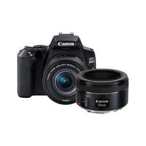 كاميرا DSLR كانون 200D Mark II باللون الأسود