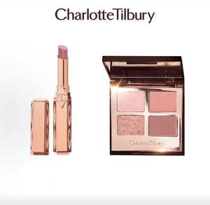 CT four-color eye shadow water thousand gold tube makeup set easy to color lasting moisture 5.2g + 2G dress cosmetics Tanabata gift box