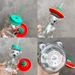 Starbucks cup limited edition American bear glass.