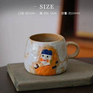 Yifang handmade coffee cup Van Gogh صنلعة يدوية.