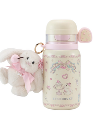 Starbucks Cup 2026 Summer Dessert Party Girl Pink Large Capacity 316L Stainless Steel Dual-Spout Travel Cup