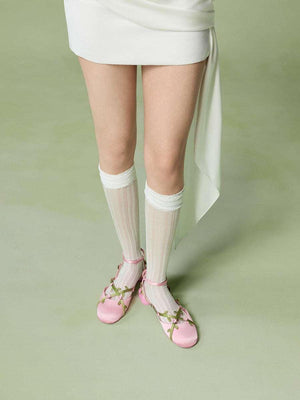 CHARLES &KEITH 26 Spring Flower Flat Sandals.