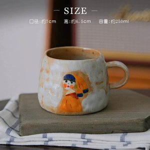 Yifang handmade coffee cup Van Gogh صنلعة يدوية.