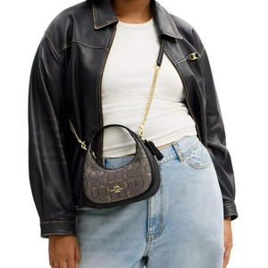 COACH CARMEN 20 Charcoal Black.