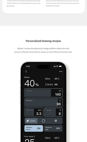 Side-by-side product comparison of xBloom Studio Enterprise available in Midnight Black and Moonlight White.
اكس بلوم ستوديو
اكسبلوم ستوديو