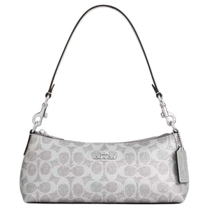 COACH Charlotte 25  Silver.