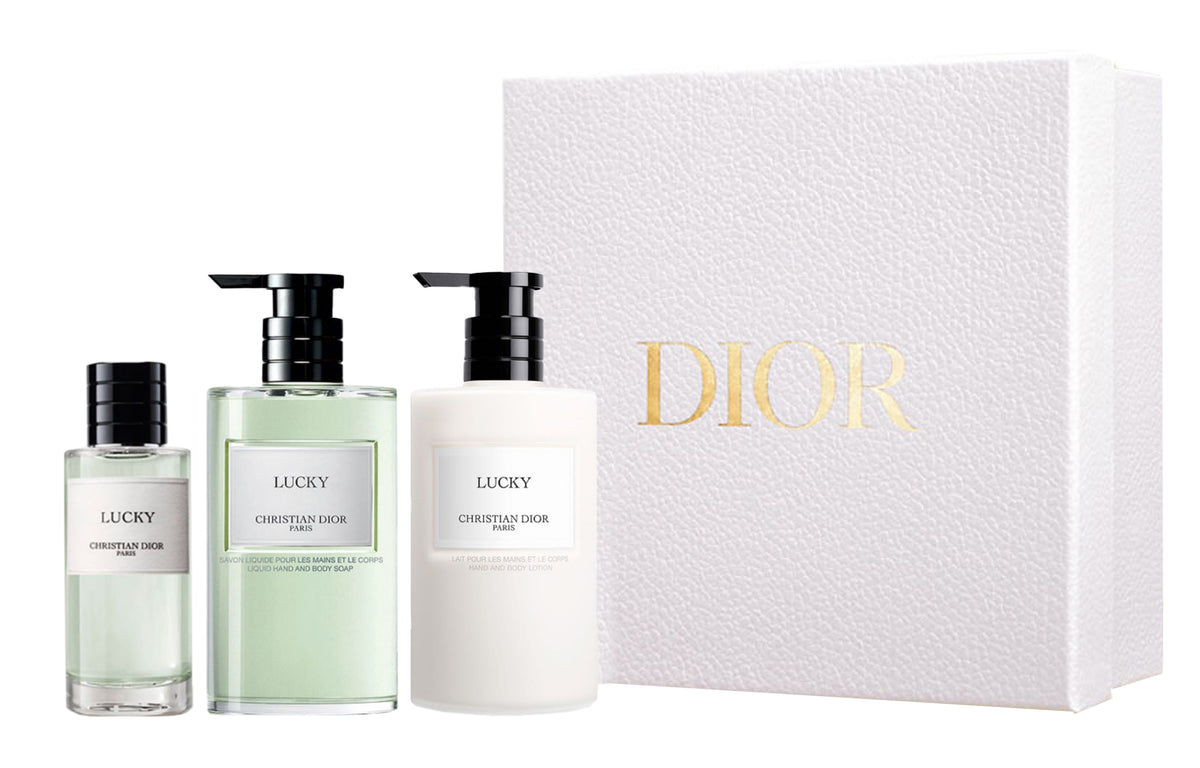 DIOR Collection Lucky Wind Chime Body Wash Body Emulsion Set Strong Perfume EDP Lily of the Valley 50ml + 350ml + 350ml