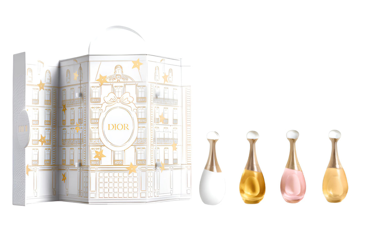 DIOR Montagne Avenue Realme Sample Gift Box Four-Piece Set Floral Notes Strong Perfume EDP Peach Jasmine Tuberose Vanilla 5ml Birthday Gift for Girlfriend