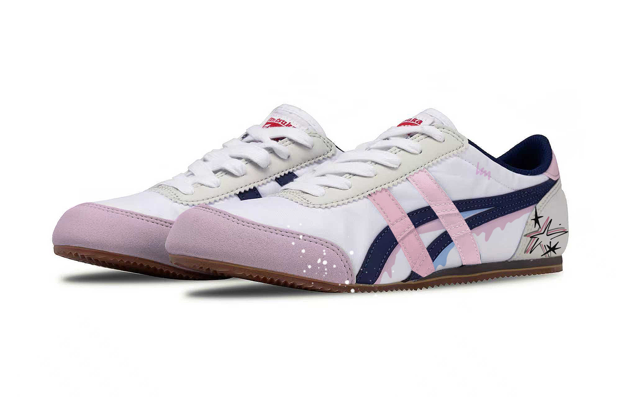 onitsuka tiger mexico 66 Leather Pink.