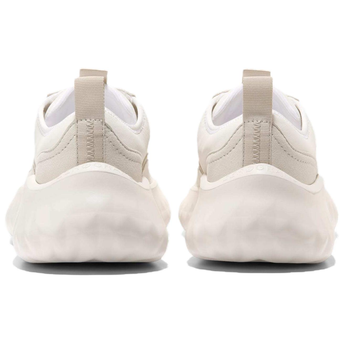COLE HAAN ZEROGRAND Series Round Toe Versatile Thick Sole Low-Top Casual Shoes for Women, White