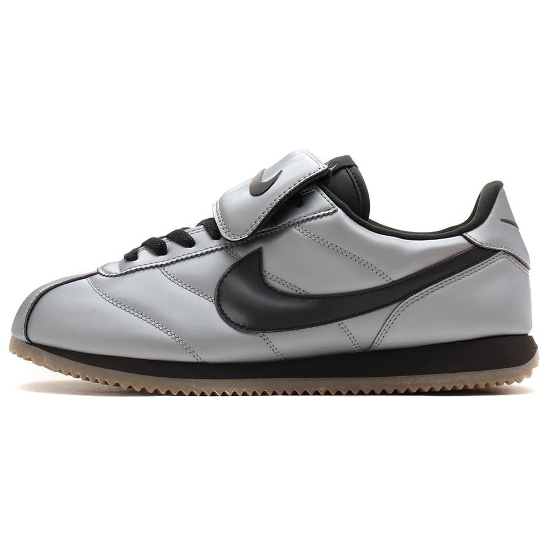 Nike Cortez LEATHER Grey Black Silver.