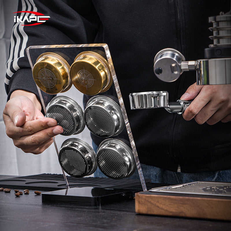حامل باسكت Espresso شفاف IKAPE لأدوات القهوة