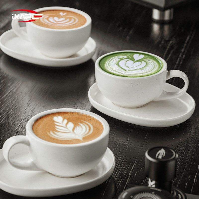 كوب IKAPE Ceramic Latte Cup سعة 300ml أكواب قهوة لاتيه