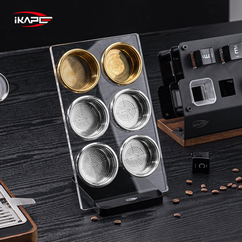 حامل باسكت Espresso شفاف IKAPE لأدوات القهوة