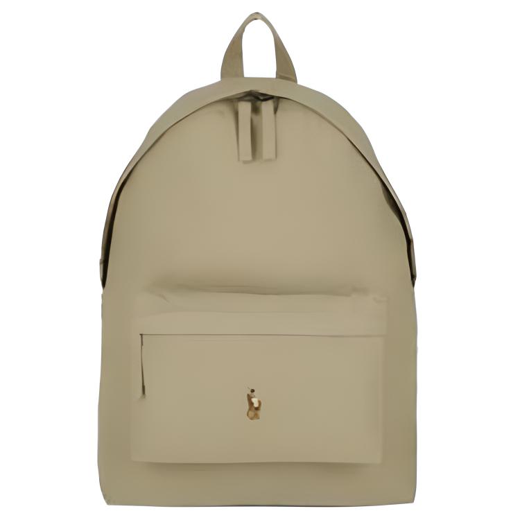 An authentic Polo Ralph Lauren beige backpack with the signature embroidered pony logo, ideal for back-to-school and daily use.

حقيبة ظهر Polo Ralph Lauren أصلية باللون البيج مع شعار المهر المطرز المميز، مثالية للعودة للمدرسة والاستخدام اليومي.
