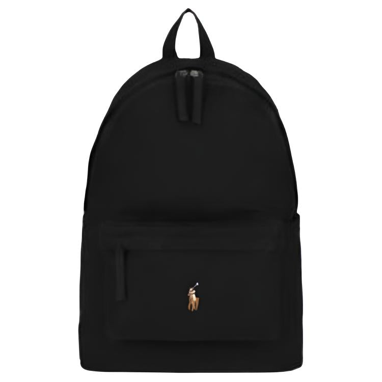 An authentic Polo Ralph Lauren black backpack with the signature embroidered pony logo, ideal for back-to-school and daily use.

حقيبة ظهر Polo Ralph Lauren أصلية باللون الأسود مع شعار المهر المطرز المميز، مثالية للعودة للمدرسة والاستخدام اليومي.
