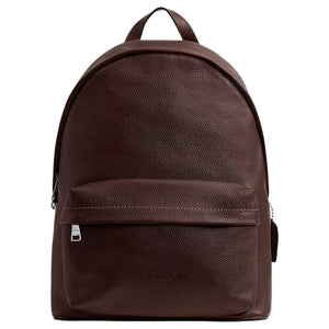 An authentic Coach Westway 32 dark burgundy leather backpack featuring premium pebbled leather and silver hardware, ideal for back-to-school and daily travel.

حقيبة ظهر Coach Westway 32 أصلية جلد باللون العنابي الداكن تتميز بالجلد الحبيبي الفاخر والإكسسوارات الفضية، مثالية للعودة للمدرسة والتنقل اليومي.