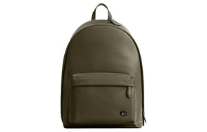 An authentic Coach Westway 32 olive green leather backpack with signature metallic C logo, ideal for back-to-school and daily travel.

حقيبة ظهر Coach Westway 32 أصلية جلد باللون الزيتي مع شعار C المعدني الشهير، مثالية للعودة للمدرسة والتنقل اليومي.