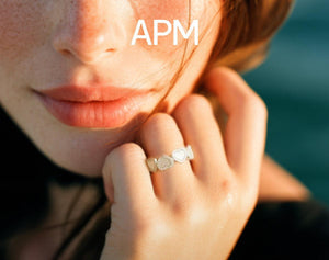 apm monaco  heart to heart  925 silver ring.