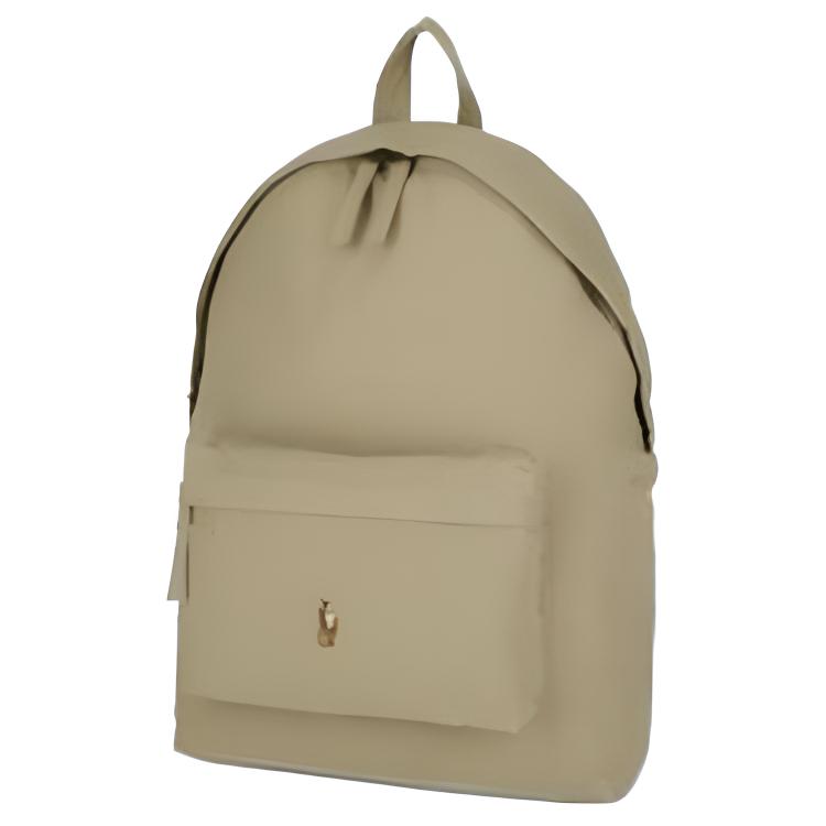Side angle view of an original Ralph Lauren beige backpack showcasing durable fabric and spacious design for school essentials.

عرض من الزاوية الجانبية لحقيبة ظهر رالف لورين أصلية باللون البيج يوضح القماش المتين والتصميم الواسع لمستلزمات المدرسة.