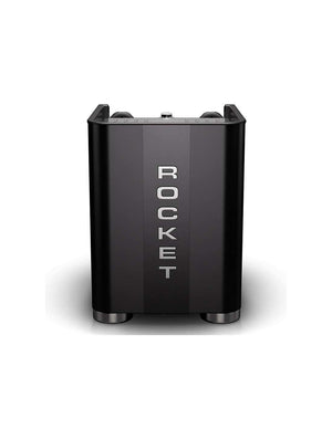 الواجهة الخلفية لشعار ROCKET باللون الأسود لـ الة قهوة Rocket APP TCA black back view.