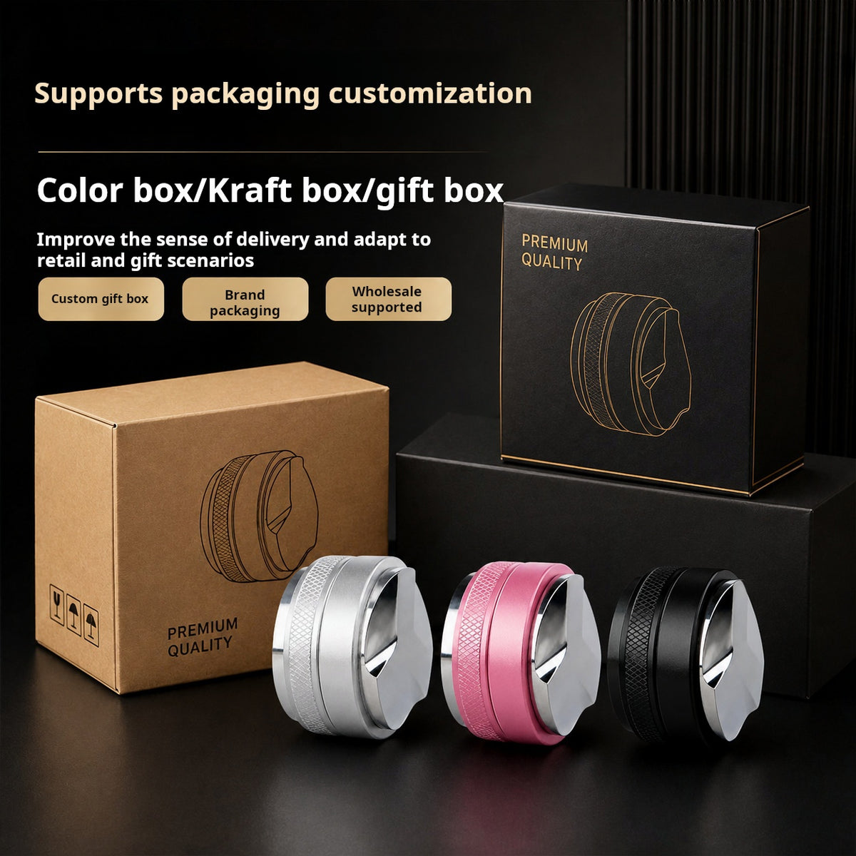 مكبس وموزع قهوة 2 في 1 احترافي Coffee Distributor Tamper