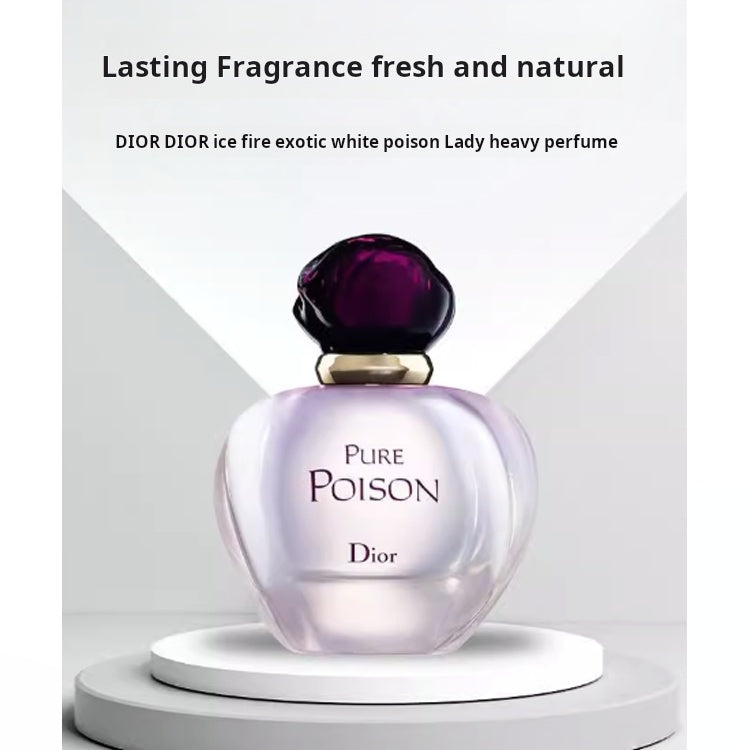DIOR Baison White Poison Strong Fragrance Perfume (Ice & Fire Strange) Floral Notes Strong Perfume EDP Jasmine, Gardenia, Neroli, Sandalwood 30ml 50ml 100ml
