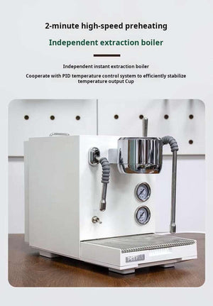 بوستر التسخين السريع لماكينة قهوة Wendougee PETRA independent extraction boiler poster.